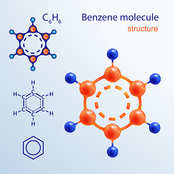 Benzene molecule structure